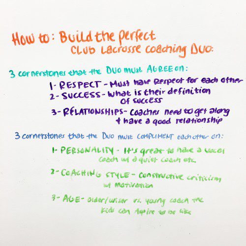 Build Perfect club Lax Coaching Duo
