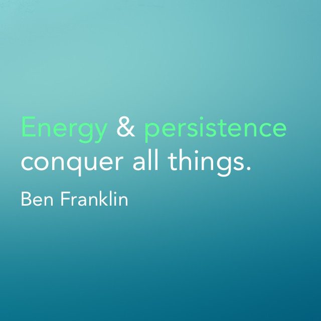 Energy & Persistence