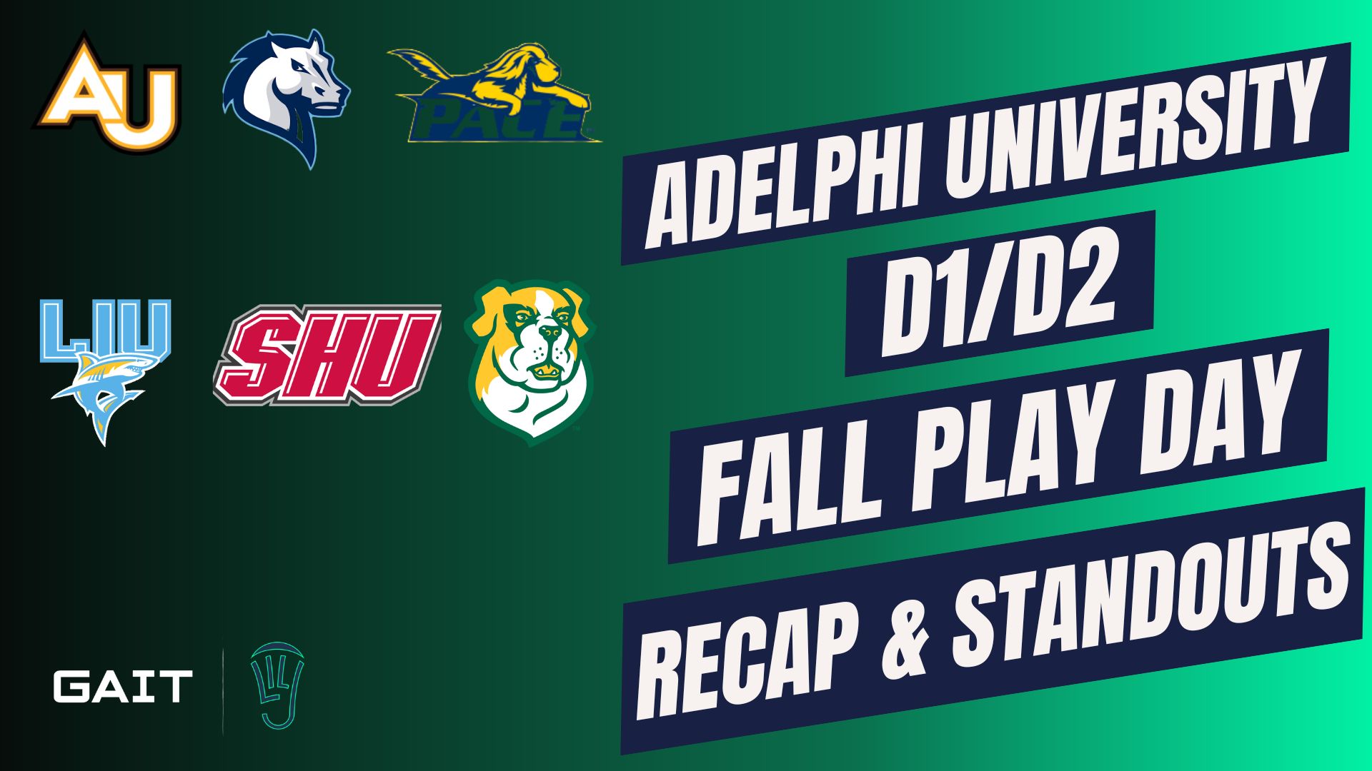 Adelphi University Hosts D1/D2 Fall Play Day