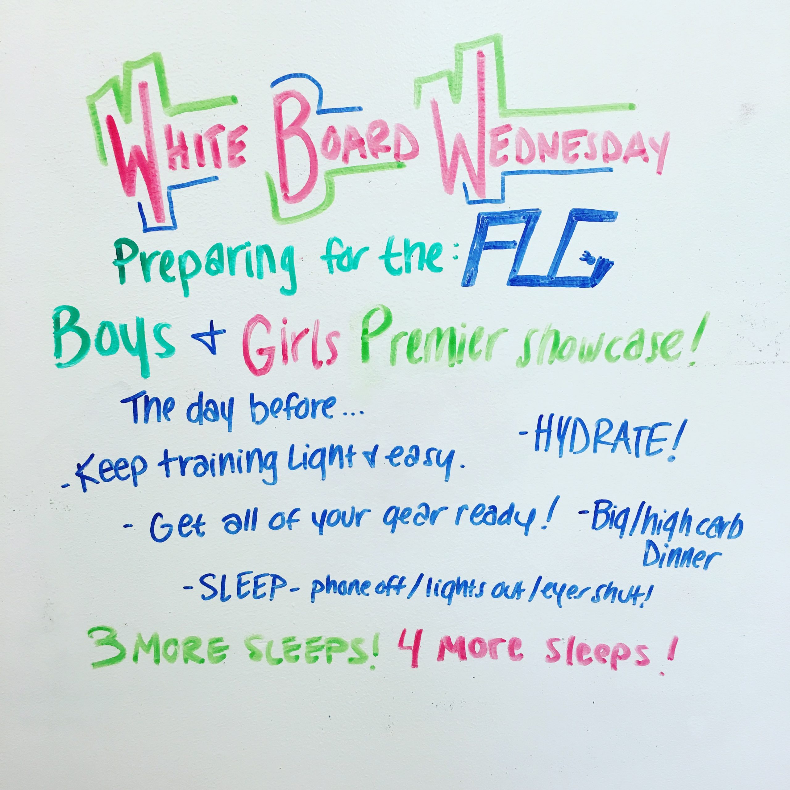 Preparing for a Hot day of Lacrosse