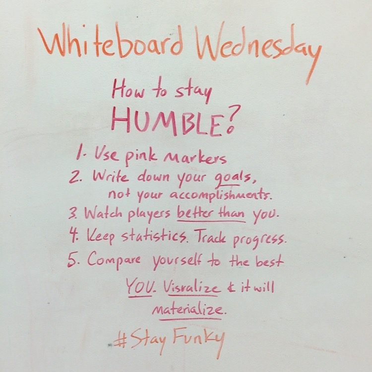 How to stay humble